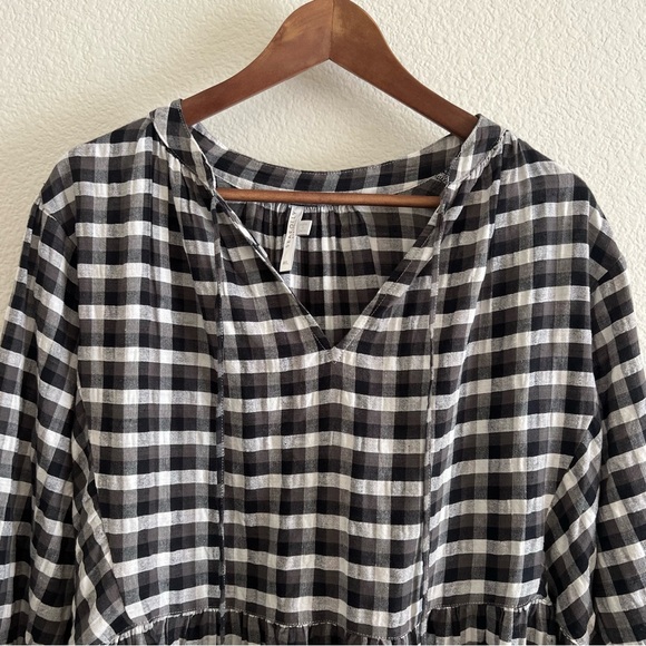 Seafolly Austrailia Black and White Gingham Dress M/L - Picture 3 of 7